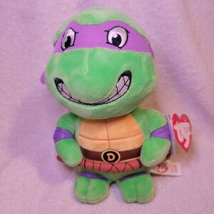 Donatello TMNT Turtles Bennie Buddies Ty stuffed animal Plush figure 10 In 2016